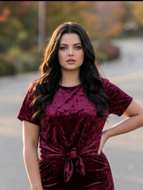 P.ing Tops - Vintage Y2K Batwing Red Crushed Velvet Velour Tie Front Crop Top Fairy Women’s S